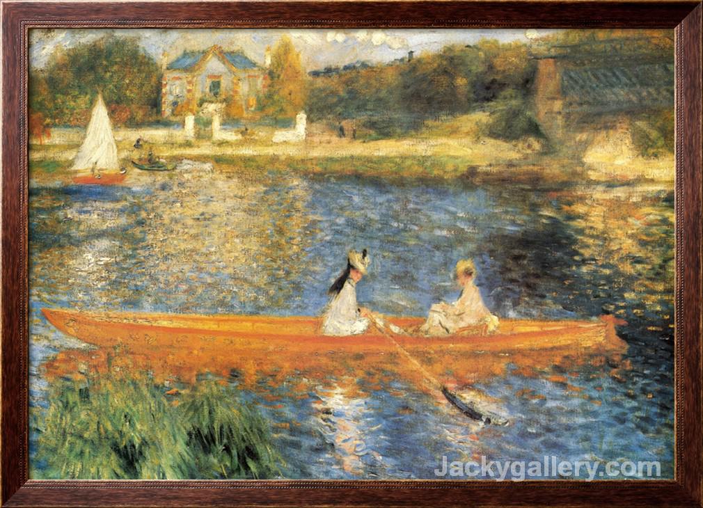 The Seine at Asnieres by Pierre Auguste Renoir paintings reproduction